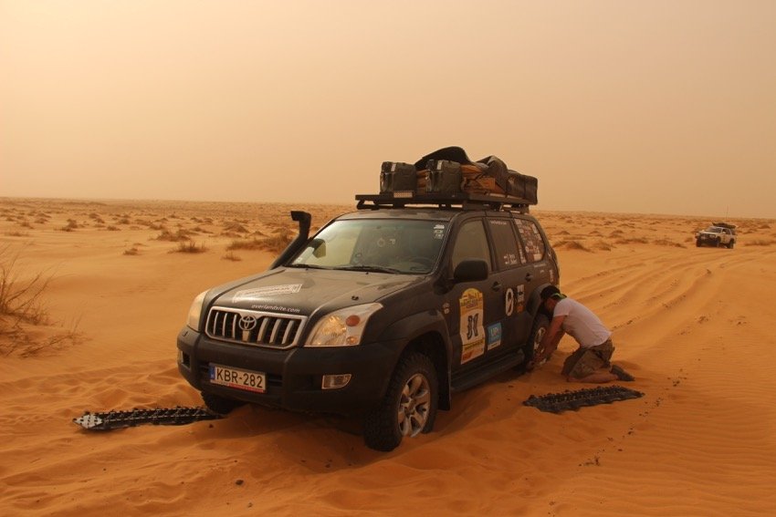 traction mats are useful in sandy deserts