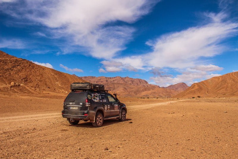 overlanders in the desert