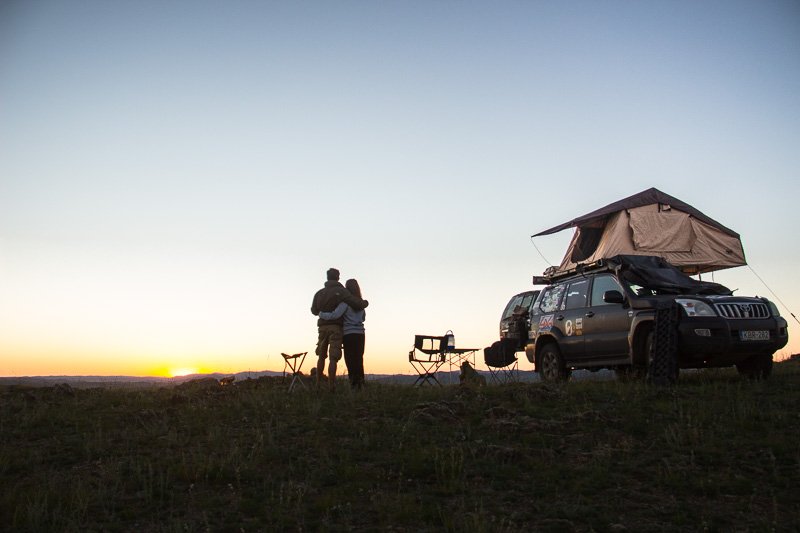 rooftop tent in mongolia