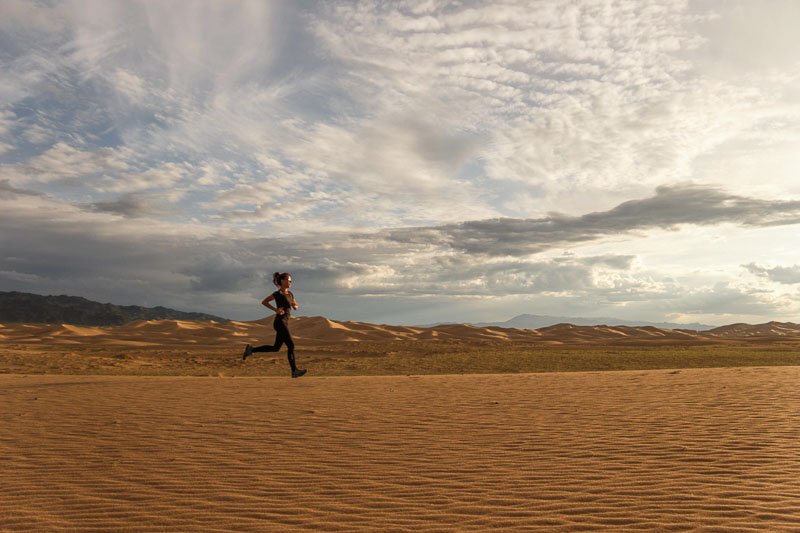 running while overlanding