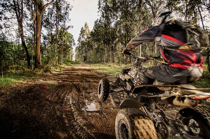 having fun with atv equipped with best winch