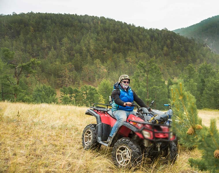 atv with winch