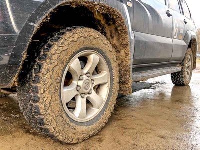 all terrain tires in mud