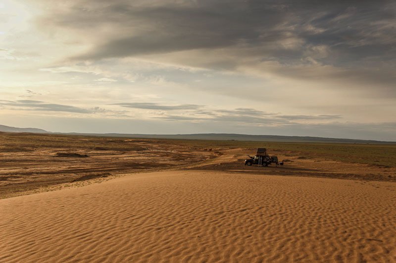 overlanders in the gobi desert