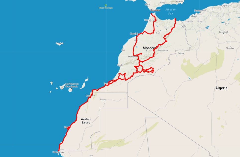 Morocco 4x4 itinerary