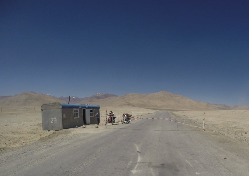 Pamir Highway checkpoint