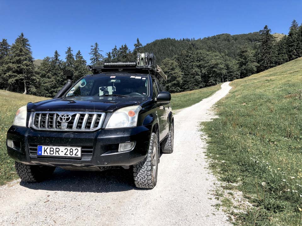 with wheel spacers in Slovenia